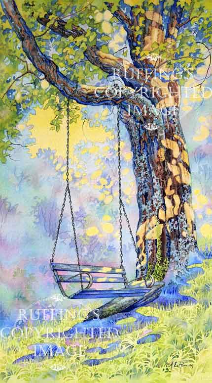 "A Place to Dream" AER93 by A E Ruffing Swing Scene
