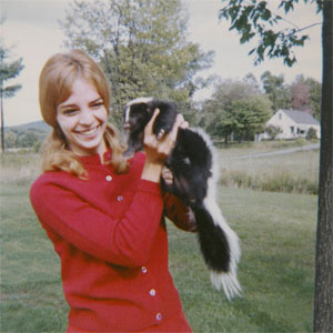 A E Ruffing and Odie the Skunk