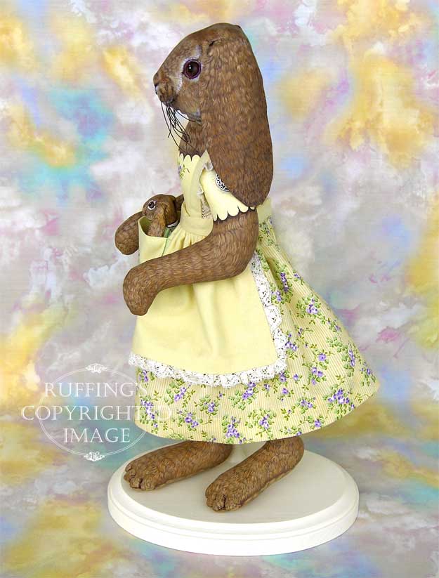 Beatrice and Beulah Original Folk Art Lop Rabbit Dolls by Max Bailey and Elizabeth Ruffing