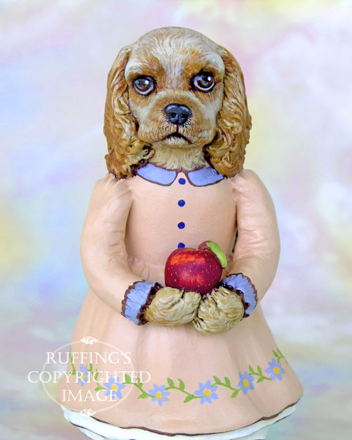 Charlotte Original One-of-a-kind Cocker Spaniel Folk Art Dog Doll Figurine by Max Bailey