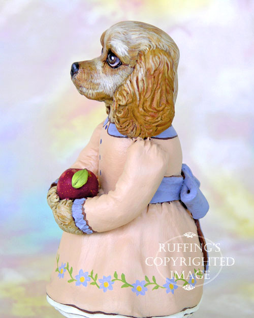 Charlotte Original One-of-a-kind Cocker Spaniel Folk Art Dog Doll Figurine by Max Bailey