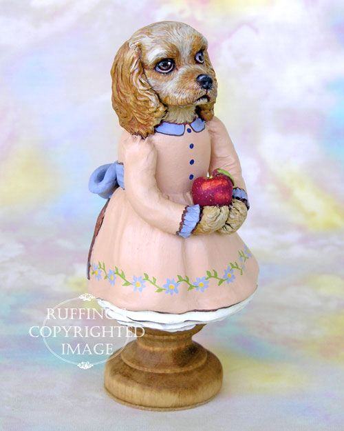 Charlotte Original One-of-a-kind Cocker Spaniel Folk Art Dog Doll Figurine by Max Bailey