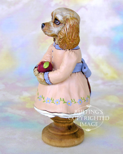 Charlotte Original One-of-a-kind Cocker Spaniel Folk Art Dog Doll Figurine by Max Bailey
