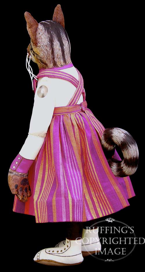 Daphne, Original One-of-a-kind Tabby Cat Art Doll by Max Bailey
