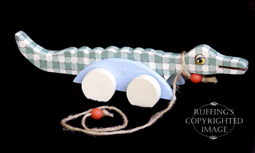 George, One-of-a-kind Folk Art Alligatorby Max Bailey