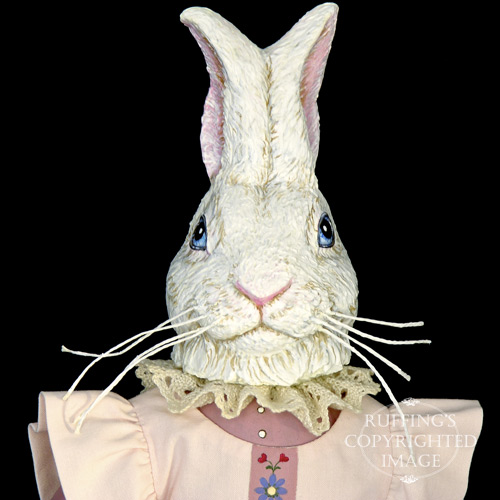 Lila Lovebunny, Original One-of-a-kind Bunny Rabbit Folk Art Doll by Max Bailey