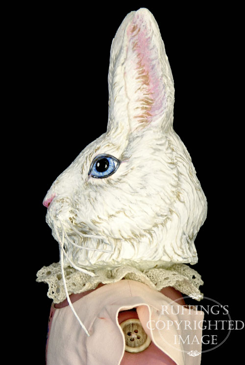 Lila Lovebunny, Original One-of-a-kind Bunny Rabbit Folk Art Doll by Max Bailey