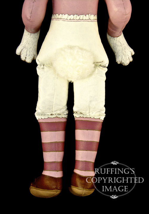 Lila Lovebunny, Original One-of-a-kind Bunny Rabbit Folk Art Doll by Max Bailey