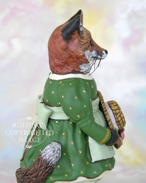 Loxie the Red Fox, Original One-of-a-kind Folk Art Doll Figurine by Max Bailey