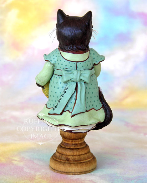 Matilda the Tuxedo Kitten Original Folk Art Cat Doll Figurine by Max Bailey
