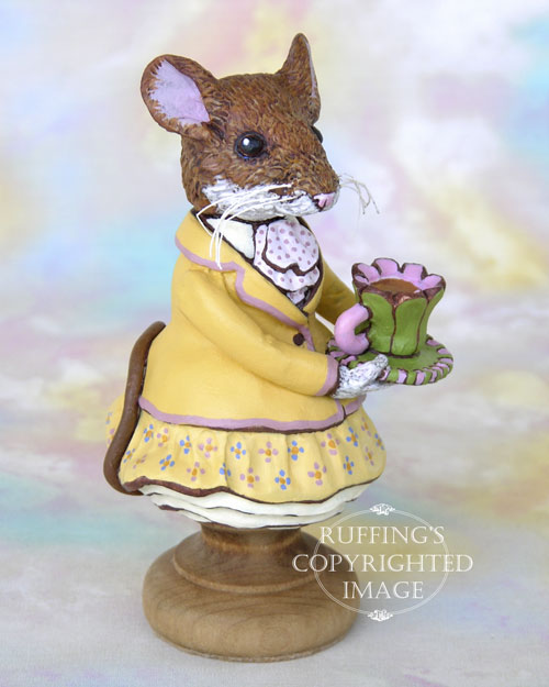 Maybelle Mouse, Original One-of-a-kind Folk Art Doll Figurine by Max Bailey