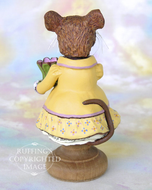 Maybelle Mouse, Original One-of-a-kind Folk Art Doll Figurine by Max Bailey