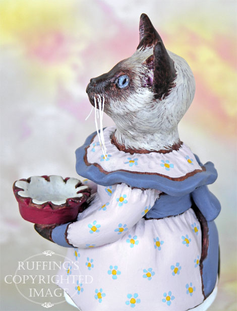 Max Bailey Crocus Original Siamese Kitten Folk Art Doll Figurine