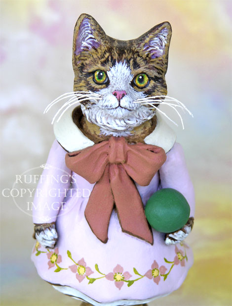 Tabitha Original Tabby Cat Folk Art Doll by Max Bailey