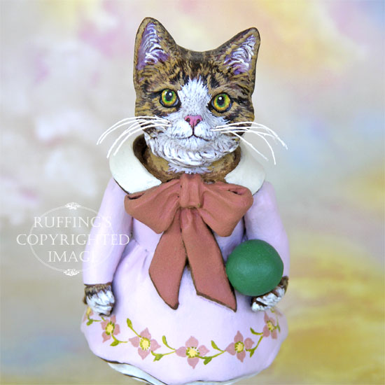 Tabitha Original Tabby Cat Folk Art Doll by Max Bailey