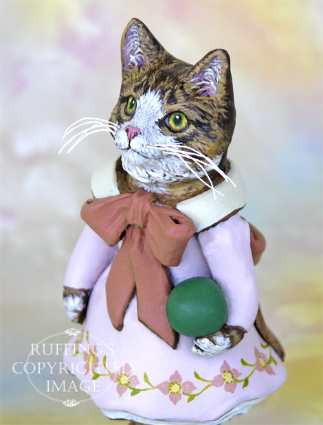 Tabitha Original Tabby Cat Folk Art Doll by Max Bailey