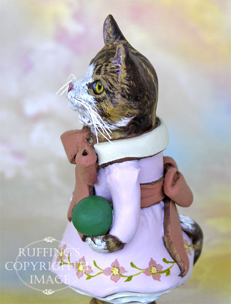 Tabitha Original Tabby Cat Folk Art Doll by Max Bailey