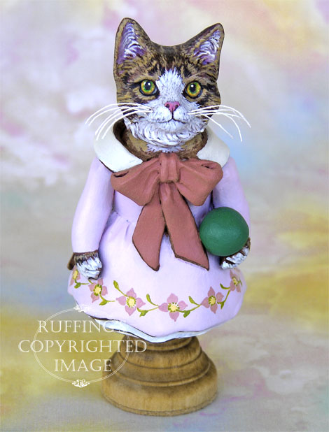 Tabitha Original Tabby Cat Folk Art Doll by Max Bailey
