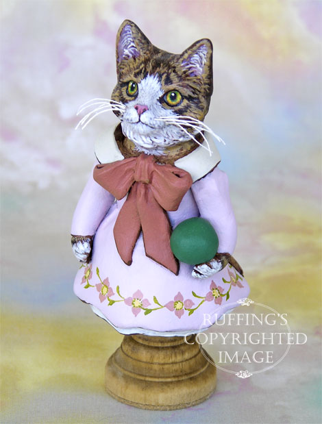 Tabitha Original Tabby Cat Folk Art Doll by Max Bailey
