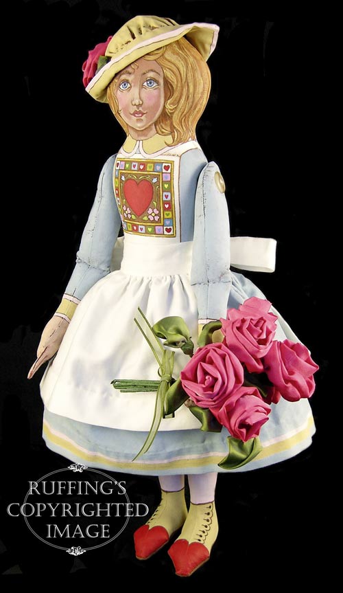 Rosie, Original One-of-a-kind Folk Art Doll by Max Bailey