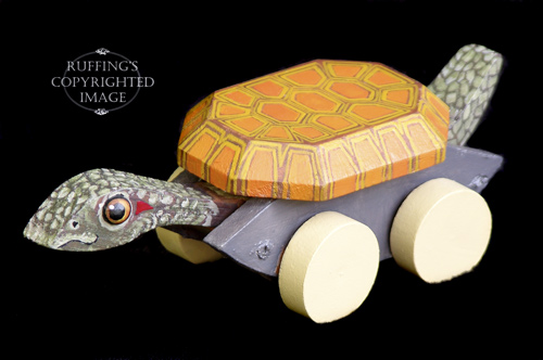 Ruthie the Turtle Folk Art Doll by Max Bailey