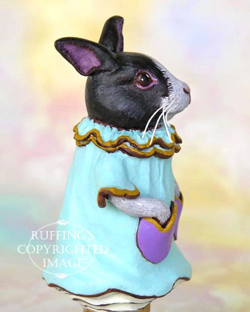 Tulip the Dutch Bunny Original Folk Art Rabbit Doll Figurine by Max Bailey