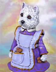 Wendy Westie Original Folk Art Dog Doll Figurine by Max Bailey