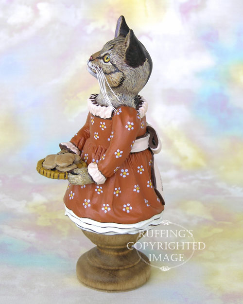 Winifred the Tabby Cat, Original One-of-a-kind Art Doll Figurine by Max Bailey